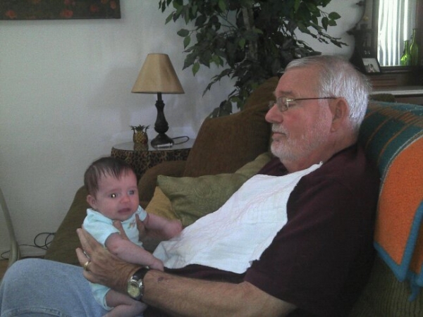 Riley & Grandpa Oct 2010